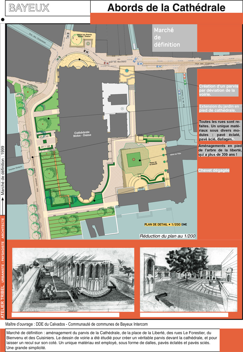 Bayeux abords cath&eacute;drale